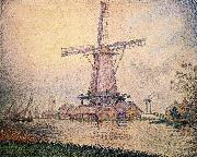 Paul Signac Dutch Mill at Edam oil painting